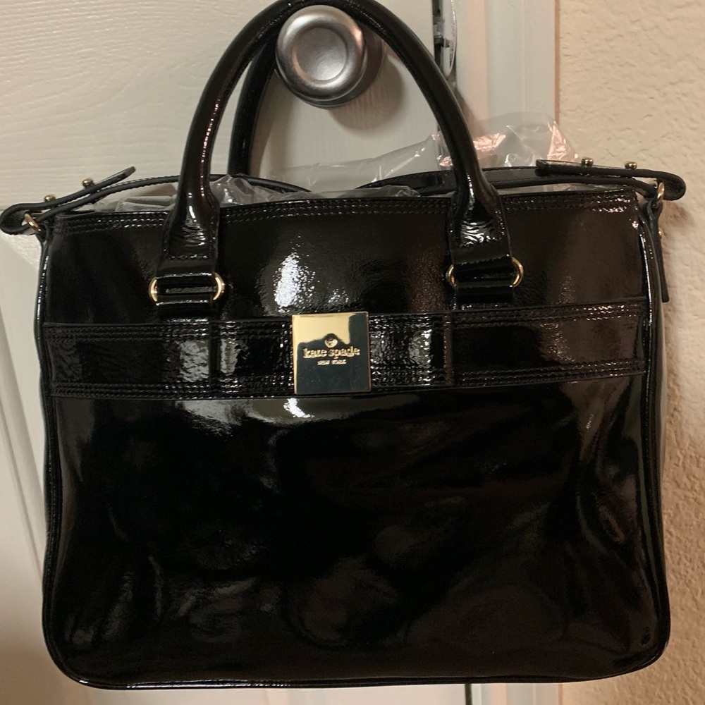 Kate Spade Black patent handbag